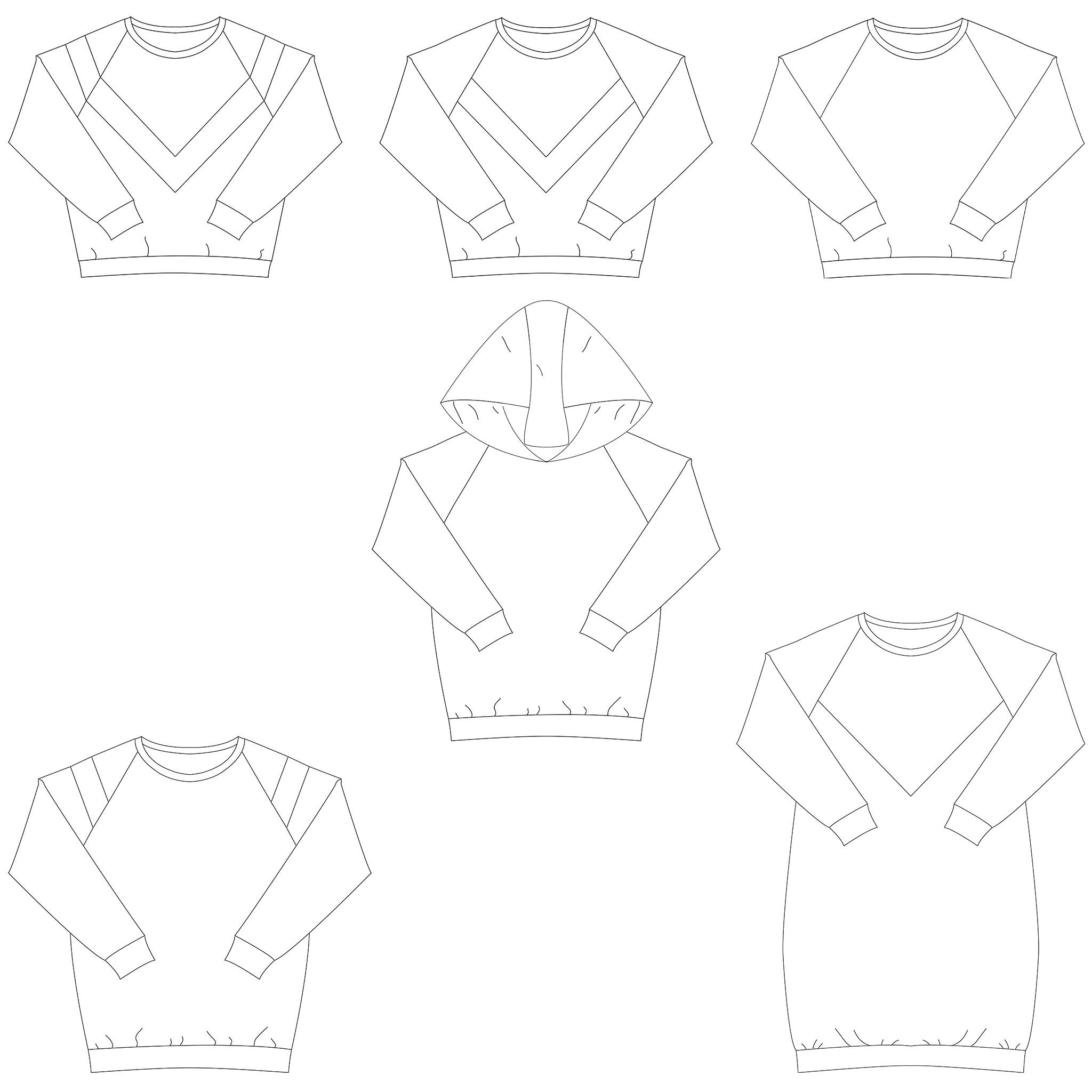 Isolator Dollar Uiterlijk Isa sweater, jurk en top voor dames en tieners - papieren naaipatroon -  Bel'Etoile