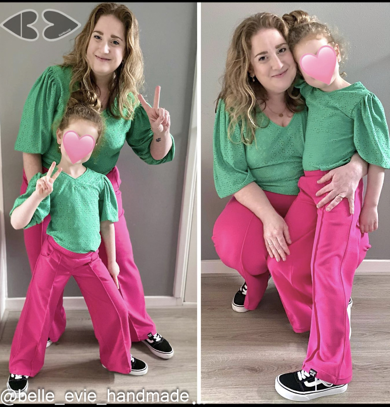 Gaëlle top en jurk voor kids, dames & tieners - PDF (NL)