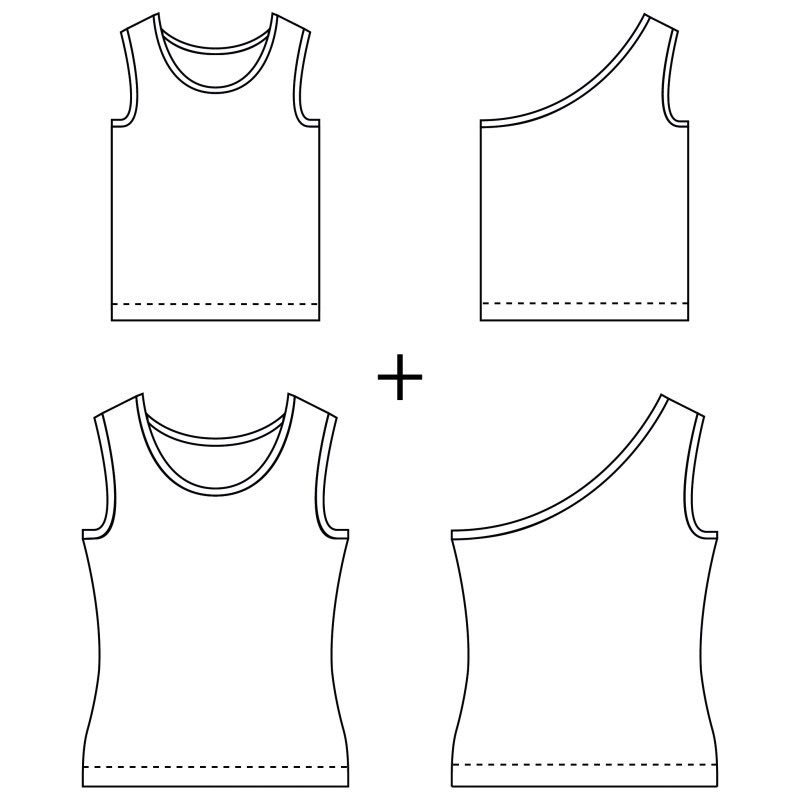 Lou top for kids, women and teens - PDF(ENG)