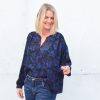 Lucia blouse dames en tieners bloemen